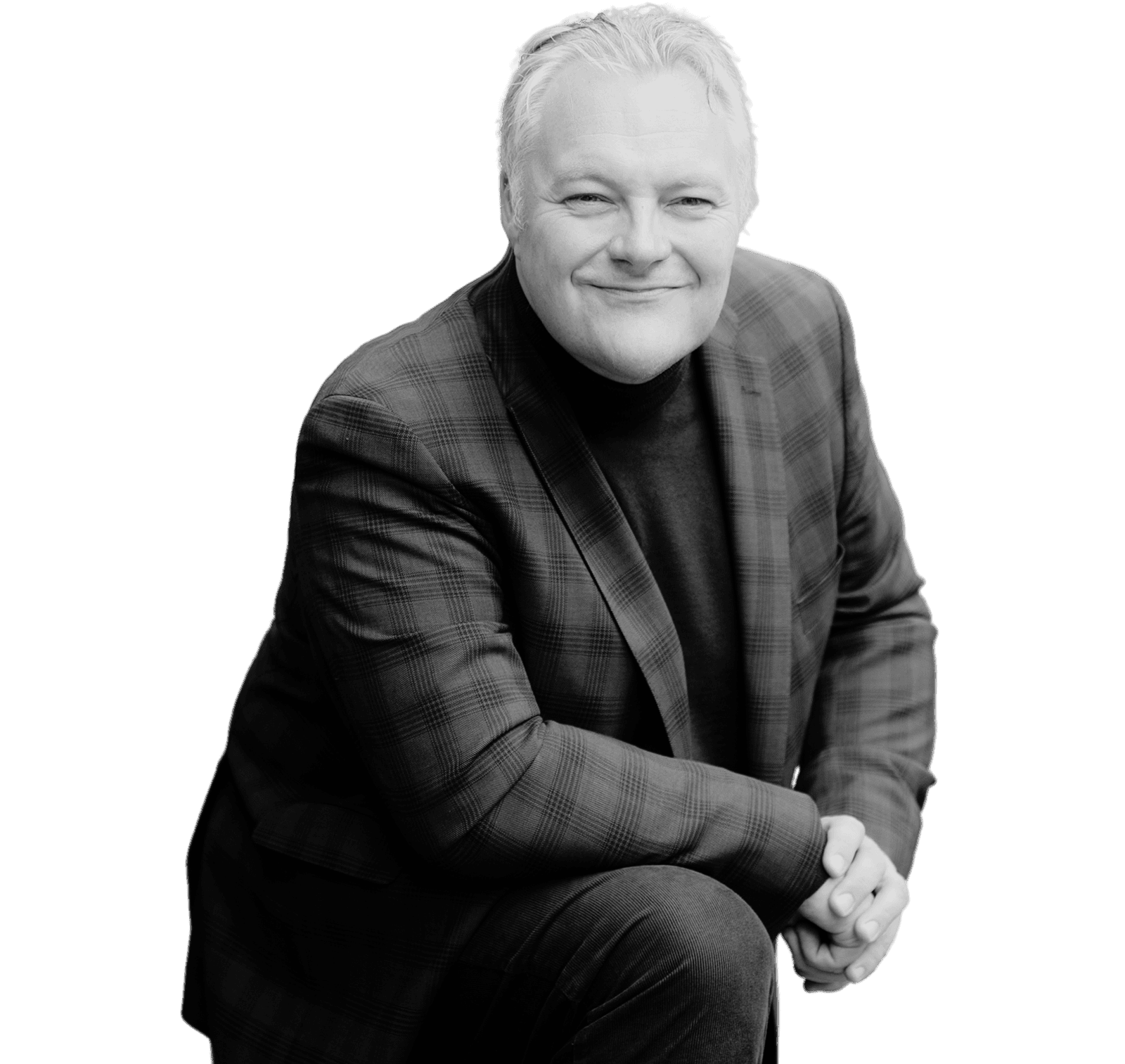 Arjan Burger, zwart-wit portret